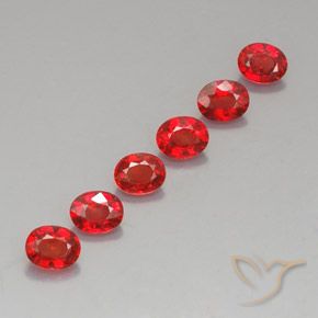 Pedras preciosas de safira laranja natural de 2,17 ct, corte oval, VVS-VS