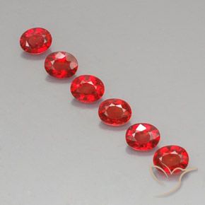 Pedras preciosas de safira laranja natural de 2,17 ct, corte oval, VVS-VS