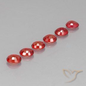 Pedras preciosas de safira laranja natural de 2,17 ct, corte oval, VVS-VS