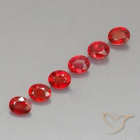 1.85ctw Natural Vermelho brilhante Safira, oval, VVS-VS
