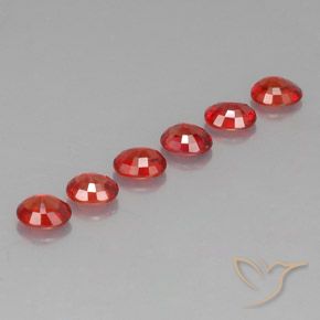 Pedras preciosas de safira laranja natural de 2,10 ct, corte oval, VVS-VS