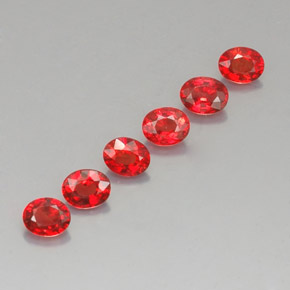 Pedras preciosas de safira laranja natural de  ct, corte oval, VVS-VS