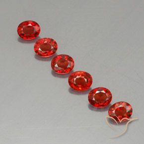 Pedras preciosas de safira laranja natural de 2,05 ct, corte oval, VVS-VS