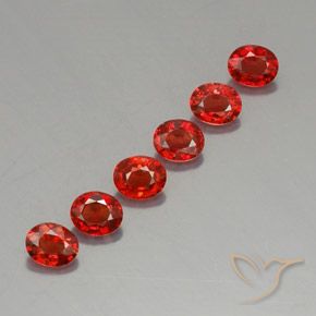 Pedras preciosas de safira laranja natural de 2,05 ct, corte oval, VVS-VS