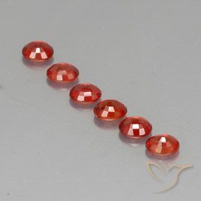 Pedras preciosas de safira laranja natural de 2,05 ct, corte oval, VVS-VS