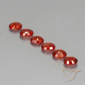 Pedras preciosas de safira laranja natural de 2,12 ct, corte oval, VVS-VS