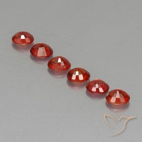Pedras preciosas de safira laranja natural de 2,27 ct, corte oval, VVS-VS