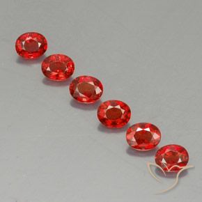 Pedras preciosas de safira laranja natural de 2,08 ct, corte oval, VVS-VS