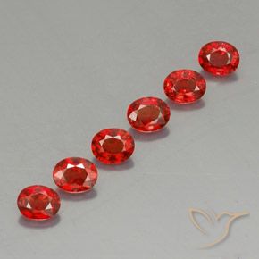 Pedras preciosas de safira laranja natural de 2,08 ct, corte oval, VVS-VS