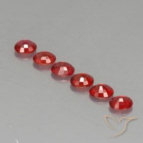 Pedras preciosas de safira laranja natural de 2,08 ct, corte oval, VVS-VS