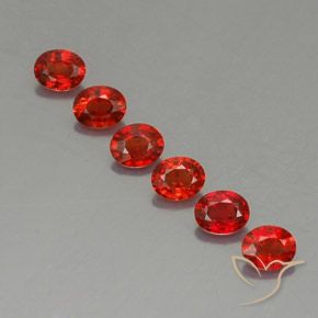 Pedras preciosas de Safira Vermelho brilhante natural de 2.02 ct, oval, VVS-VS