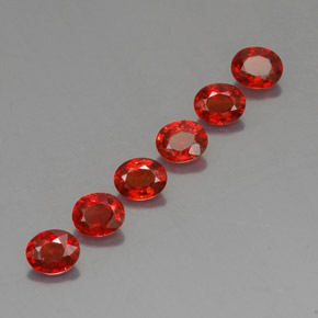 Pedras preciosas de safira laranja natural de 2,08 ct, corte oval, VVS-VS