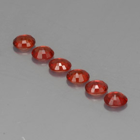 Pedras preciosas de safira laranja natural de 2,08 ct, corte oval, VVS-VS
