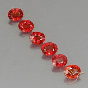 Pedras preciosas de safira laranja natural de 2,37 ct, corte oval, VVS-VS