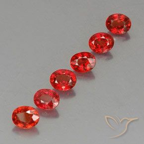 Pedras preciosas de safira laranja natural de 2,37 ct, corte oval, VVS-VS
