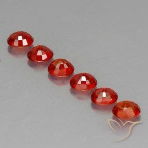 Pedras preciosas de safira laranja natural de 2,37 ct, corte oval, VVS-VS