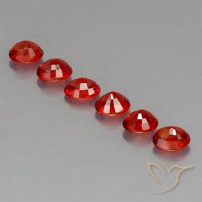 Pedras preciosas de Safira Vermelho brilhante natural de 2.20 ct, oval, VVS-VS
