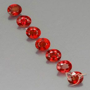 2.60ctw Natural Vermelho brilhante Safira, oval, VVS-VS