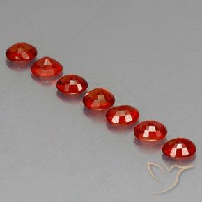 Pedras preciosas de Safira Vermelho brilhante natural de 2.60 ct, oval, VVS-VS