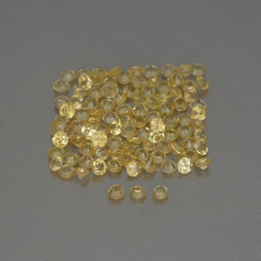 Pedras preciosas de safira amarelo natural de  ct, corte redondo, VVS-VS