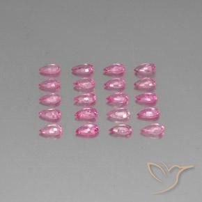 Pedras preciosas de Safira Rosa escuro natural de 4.36 ct, Formato de pêra, VVS-VS