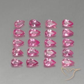 Pedras preciosas de Safira Magenta Profundo natural de 5.09 ct, Formato de pêra, VVS-VS