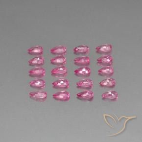 Pedras preciosas de Safira Magenta Profundo natural de 5.09 ct, Formato de pêra, VVS-VS