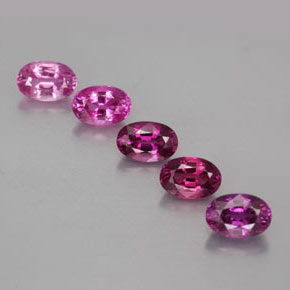 Pedras preciosas de safira rosa natural de  ct, corte oval, VVS-VS