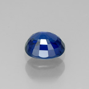 Safira azul natural 2,01ct, corte oval, VS