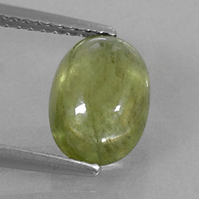 Safira verde natural 2,97ct, transparente, transparente/translúcido