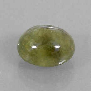 Safira verde natural 3,17ct, transparente, transparente/translúcido