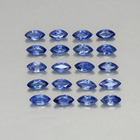 Pedras preciosas de safira azul natural de  ct, marquise, VVS-VS