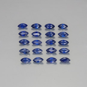 Pedras preciosas de safira azul natural de  ct, marquise, VVS-VS