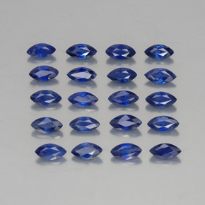 Pedras preciosas de safira azul natural de  ct, marquise, VVS-VS