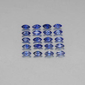 Pedras preciosas de safira azul natural de  ct, marquise, VVS-VS