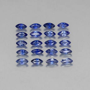 Pedras preciosas de safira azul natural de  ct, marquise, VVS-VS