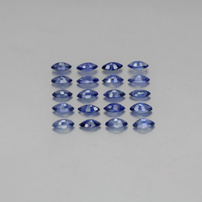 Pedras preciosas de safira azul natural de  ct, marquise, VVS-VS