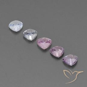 Pedras preciosas de Safira Multicolorido natural de 1.58 ct, Trilhão, VVS-VS