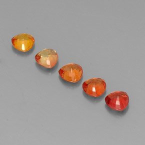 Pedras preciosas de safira multicolorido natural de 1,93 ct, trillion, VVS-VS