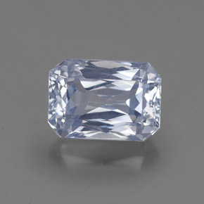 Safira azul natural 1,85ct, corte esmeralda, VS