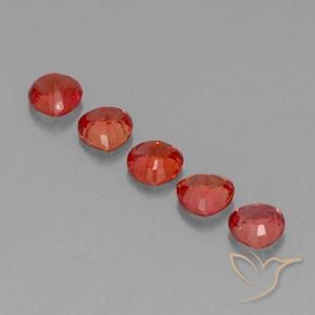 Pedras preciosas de Safira Vermelho brilhante natural de 1.83 ct, Trilhão, VVS-VS