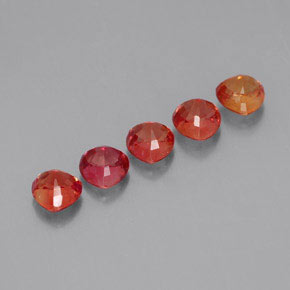 Pedras preciosas de safira multicolorido natural de 2,07 ct, trillion, VVS-VS