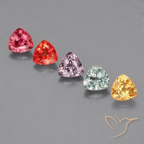 Pedras preciosas de Safira Multicolorido natural de 1.84 ct, Trilhão, VS