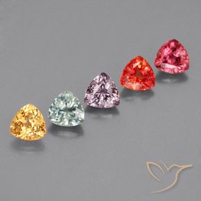 Pedras preciosas de Safira Multicolorido natural de 1.84 ct, Trilhão, VS