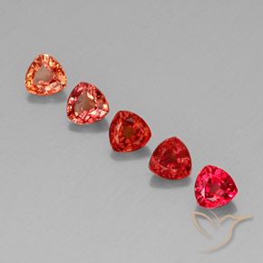 Pedras preciosas de safira multicolorido natural de 1,74 ct, trillion, VVS-VS