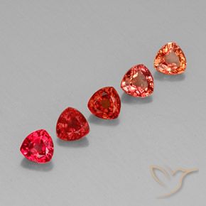 Pedras preciosas de safira multicolorido natural de 1,74 ct, trillion, VVS-VS