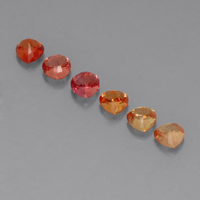 Pedras preciosas de safira multicolorido natural de  ct, trillion, VVS-VS