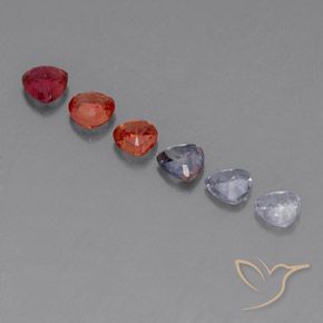 Pedras preciosas de safira multicolorido natural de 1,97 ct, trillion, VVS-VS