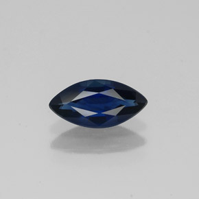 Safira azul natural 0,83ct, marquise, VS