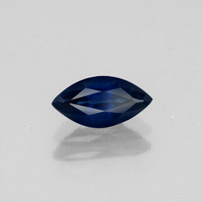 Safira azul natural 1,04ct, marquise, VS-SI